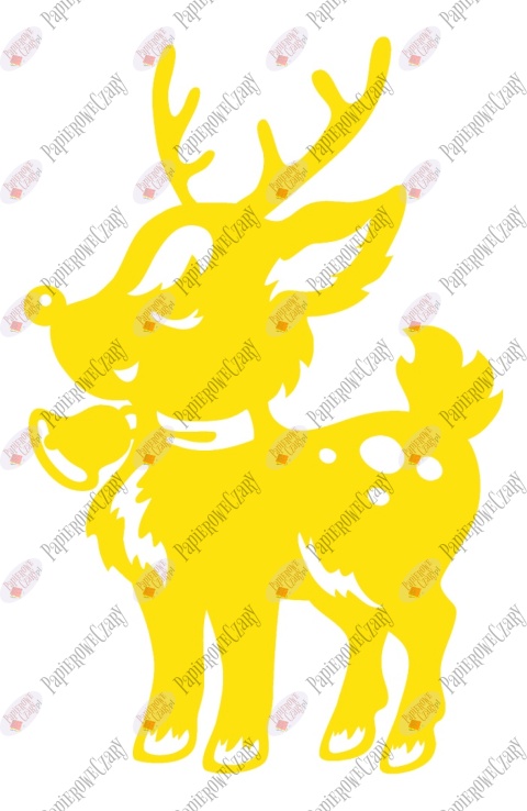 Renifer 8 Dekoracje z papieru