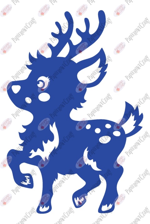 Renifer 9 Dekoracje z papieru