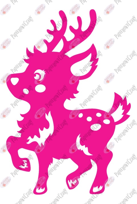 Renifer 9 Dekoracje z papieru