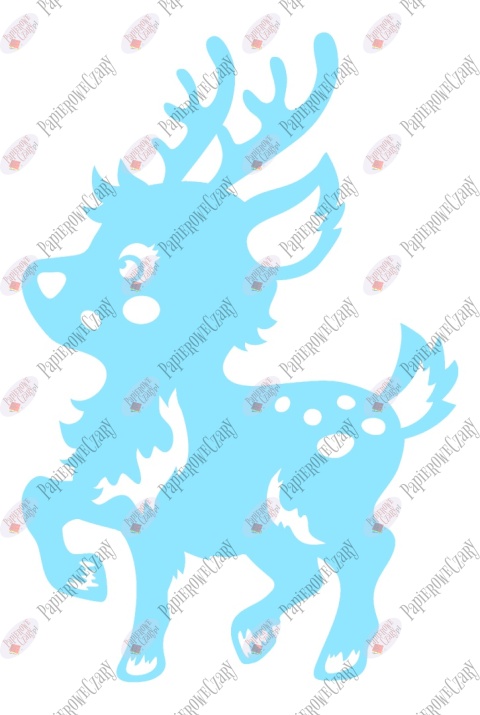 Renifer 9 Dekoracje z papieru