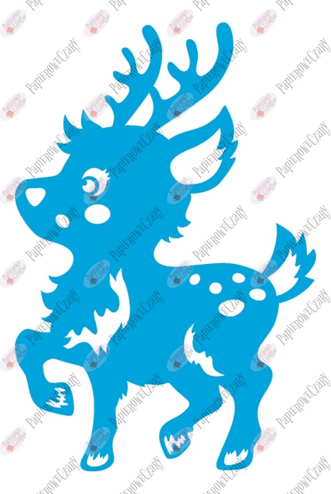 Renifer 9 Dekoracje z papieru