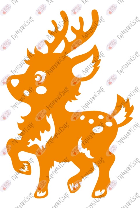 Renifer 9 Dekoracje z papieru