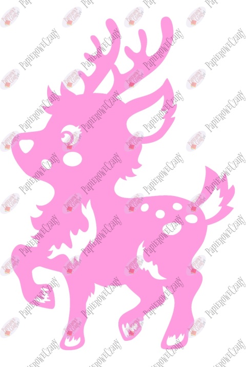 Renifer 9 Dekoracje z papieru