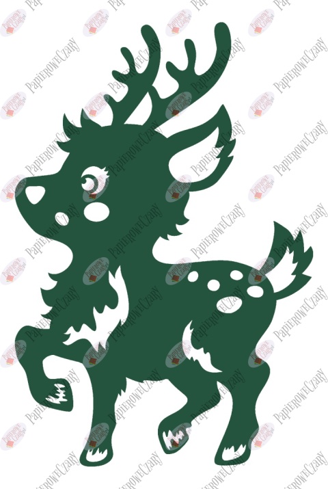 Renifer 9 Dekoracje z papieru