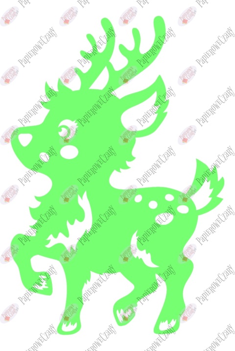 Renifer 9 Dekoracje z papieru