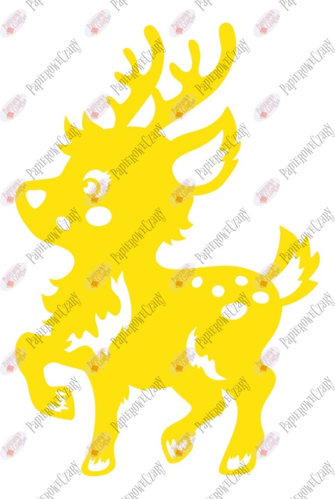 Renifer 9 Dekoracje z papieru