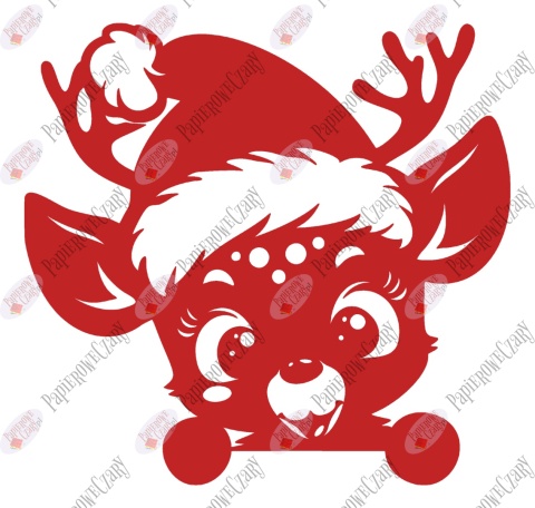 Renifer 10 Zima Dekoracje z papieru