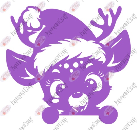 Renifer 10 Zima Dekoracje z papieru