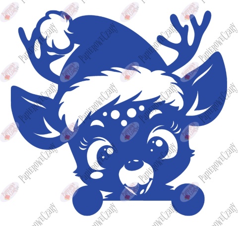 Renifer 10 Zima Dekoracje z papieru