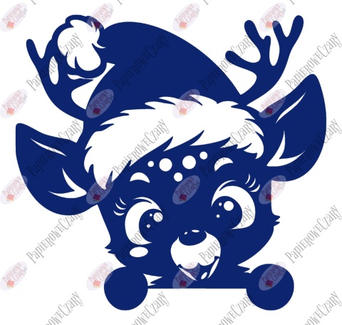 Renifer 10 Zima Dekoracje z papieru