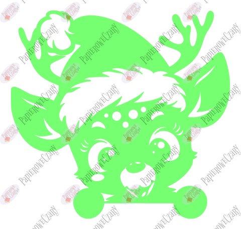 Renifer 10 Zima Dekoracje z papieru