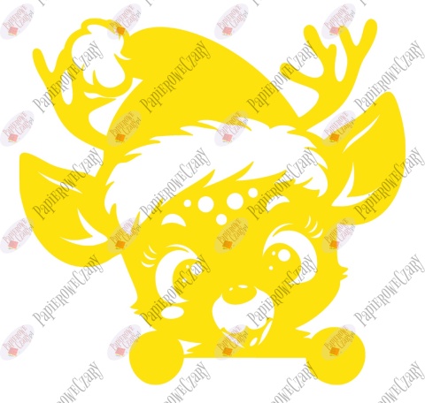 Renifer 10 Zima Dekoracje z papieru