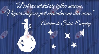 Zestaw 301 Mały Książę "Dobrze widzi się tylko sercem..." Dekoracje z papieru