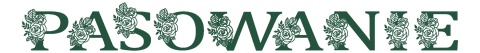 Napis "PASOWANIE" kwiaty Dekoracje z papieru Napis "PASOWANIE" kwiaty Dekoracje z papieru