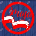 3 maja z flagą 1 Dekoracje z papieru