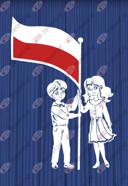 Dzieci z flagą 3 11 Listopada 3 Maja Dekoracje z papieru