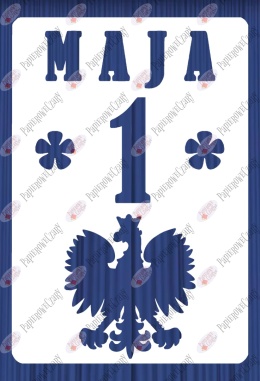 Kartka z kalendarza 1 Maja 1 Dekoracje z papieru