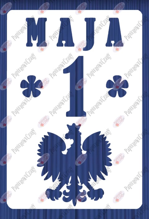 Kartka z kalendarza 1 Maja 1 Dekoracje z papieru