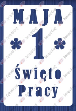 Kartka z kalendarza 1 Maja 2 Dekoracje z papieru