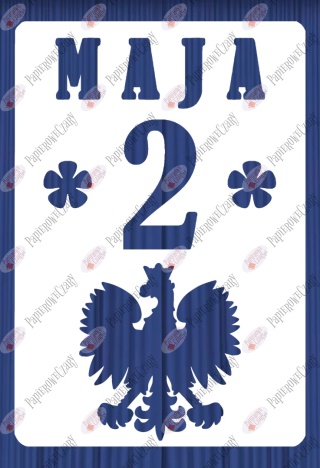 Kartka z kalendarza 2 Maja 1 Dekoracje z papieru
