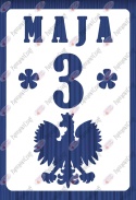Kartka z kalendarza 3 Maja 1 Dekoracje z papieru