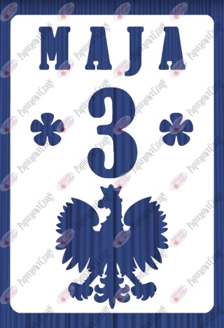 Kartka z kalendarza 3 Maja 1 Dekoracje z papieru