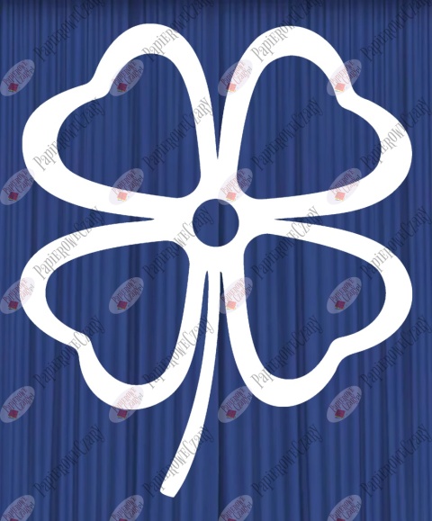 Koniczyna 2 Dekoracje z papieru Wiosna