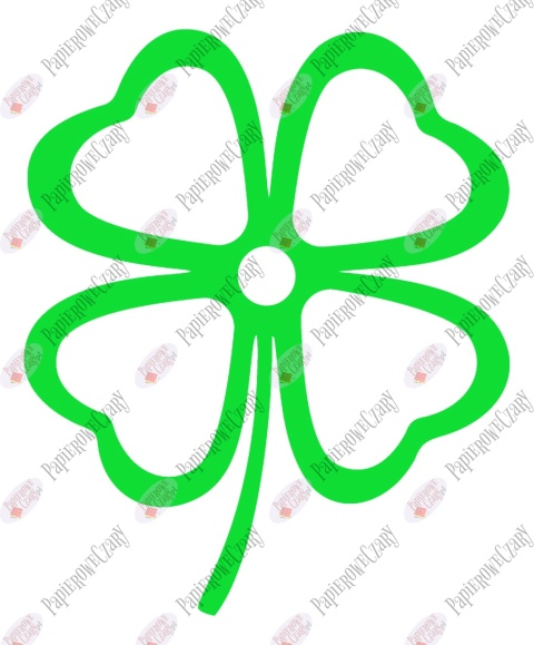 Koniczyna 2 Dekoracje z papieru Wiosna