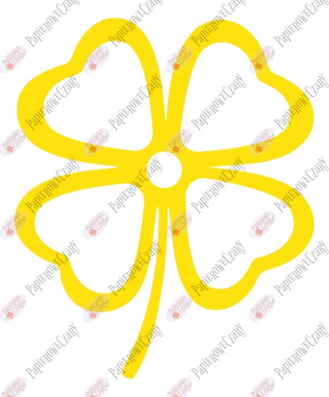 Koniczyna 2 Dekoracje z papieru Wiosna