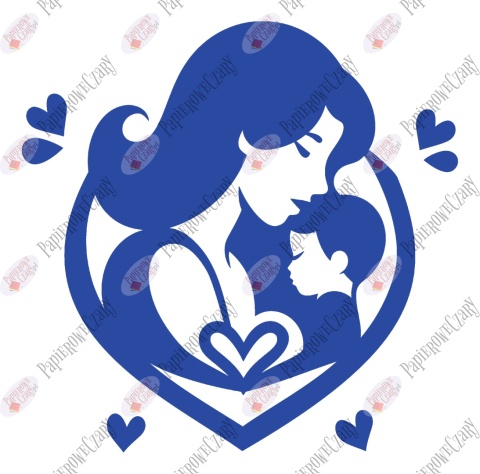 Mama z synem 3 Dekoracje z papieru Dzień Rodziny