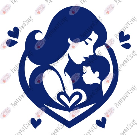 Mama z synem 3 Dekoracje z papieru Dzień Rodziny