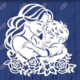 Mama z synem 5 Dekoracje z papieru Dzień Rodziny