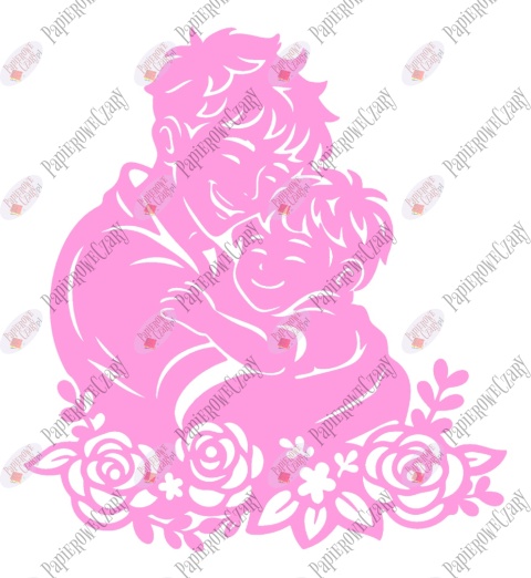 Tata z synem 5 Dekoracje z papieru Dzień Rodziny