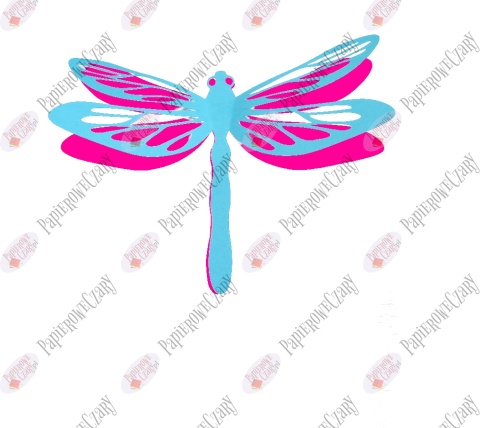 Ważka 1 3D Dekoracje z papieru