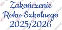 Napis "ZAKOŃCZENIE ROKU SZKOLNEGO" 3 Dekoracje z papieru