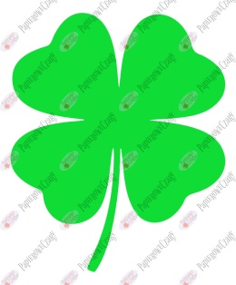 Koniczyna 1 Dekoracje z papieru Wiosna