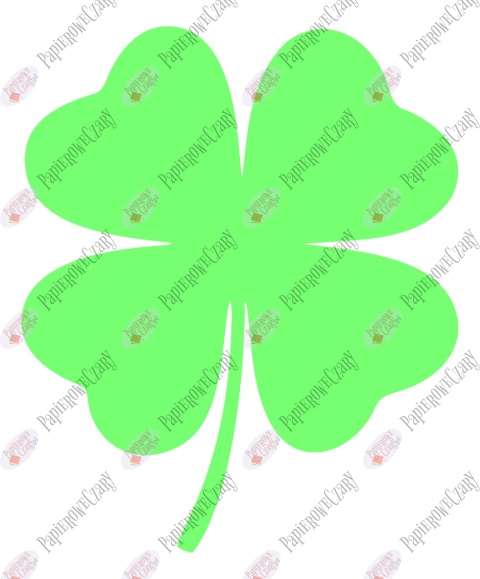 Koniczyna 1 Dekoracje z papieru Wiosna