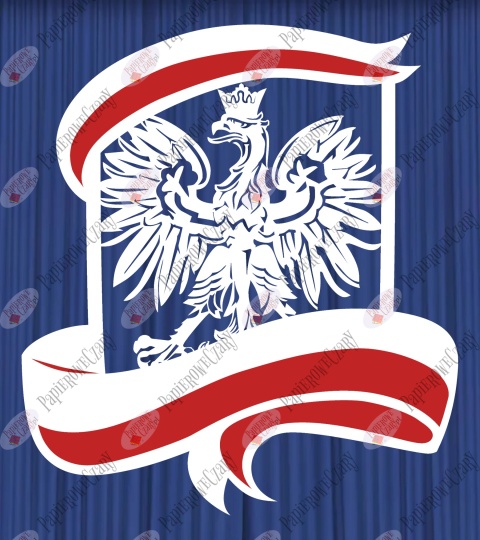 Proporzec Godło Dekoracje z papieru