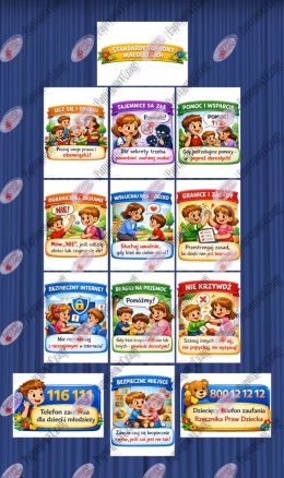 Standardy Ochrony Małoletnich 2 - Plansze dydaktyczne - plik PDF - PRODUKT CYFROWY