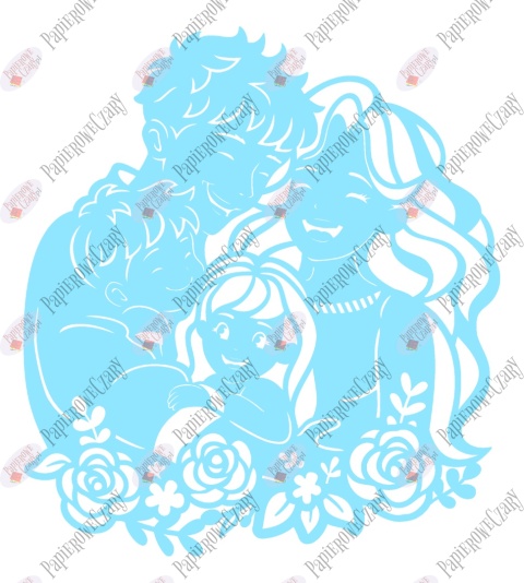 Rodzina 5 Dekoracje z papieru Dzień Rodziny