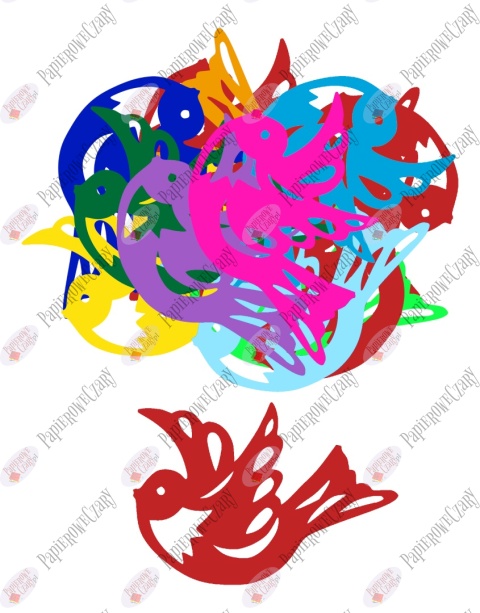 Ptaszek 1 Pakiet Dekoracje z papieru