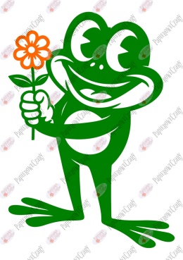 Żaba 6 kwiat Dekoracje z papieru