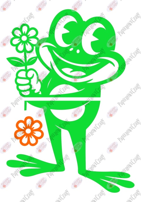 Żaba 6 kwiat Dekoracje z papieru