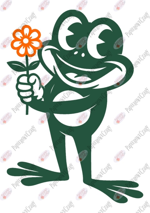 Żaba 6 kwiat Dekoracje z papieru