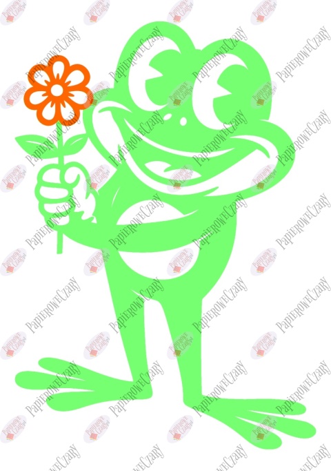 Żaba 6 kwiat Dekoracje z papieru