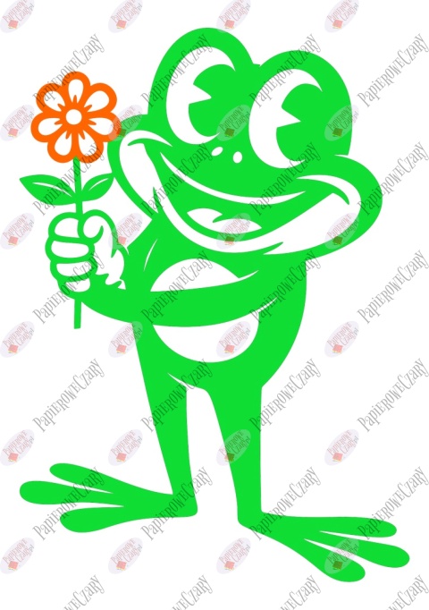 Żaba 6 kwiat Dekoracje z papieru