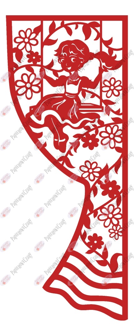 Zasłonka wiosenna 5 Dekoracje z papieru