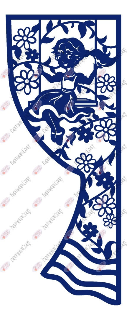 Zasłonka wiosenna 5 Dekoracje z papieru