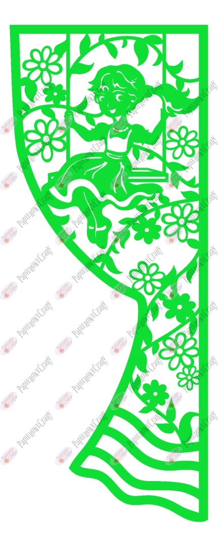 Zasłonka wiosenna 5 Dekoracje z papieru