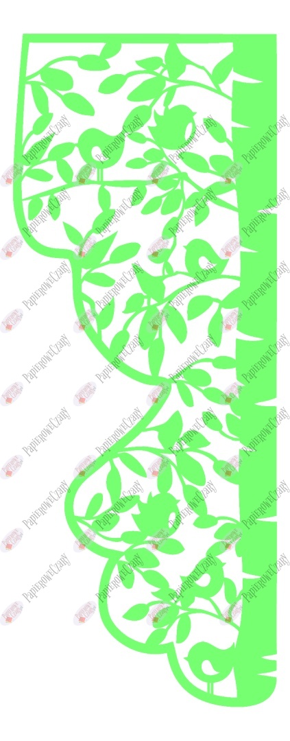 Zasłonka wiosenna 6 Dekoracje z papieru